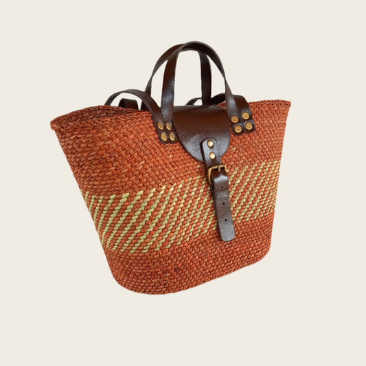 BEBA Tote Bag - Nyagala Rust & Natural