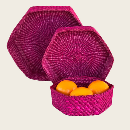 HIFADHI Basket Hexagon - Pink