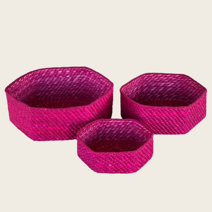 HIFADHI Basket Hexagon - Pink