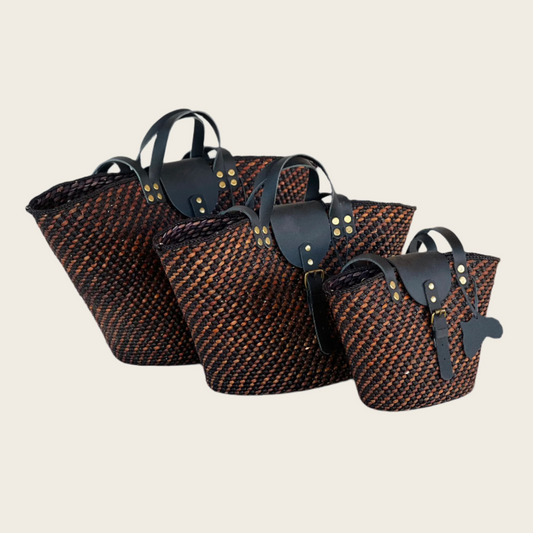 BEBA Tote Bag -Black and Brown