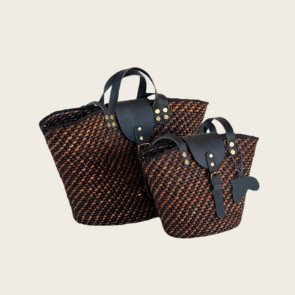 BEBA Tote Bag -Black and Brown