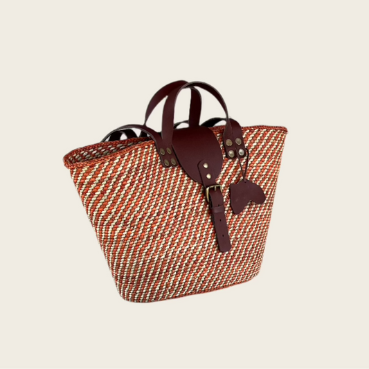 BEBA Tote Bag - Rust and Natural