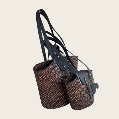 BEBA Tote Bag -Black and Brown