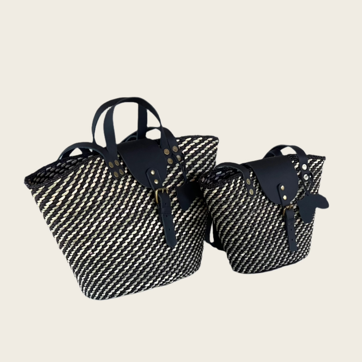 BEBA Tote Bag -Black and Natural