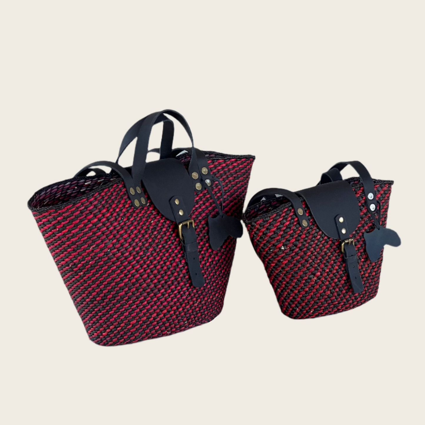 BEBA Tote Bag -Black and Red