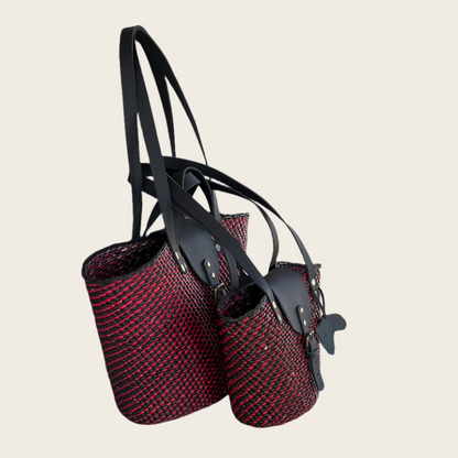 BEBA Tote Bag -Black and Red